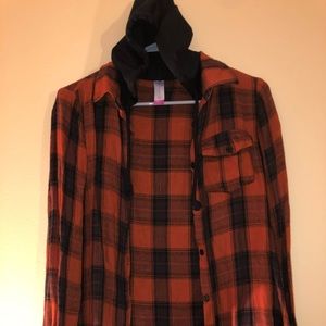 Hooded flannel